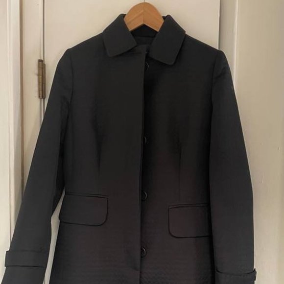 Banana Republic Women`s Black Trench Coat - Picture 1 of 4